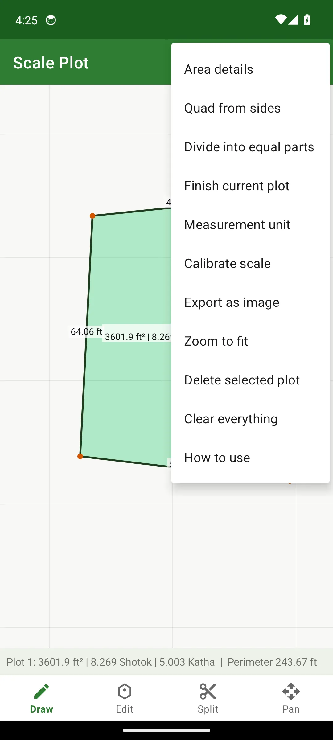 Tools menu