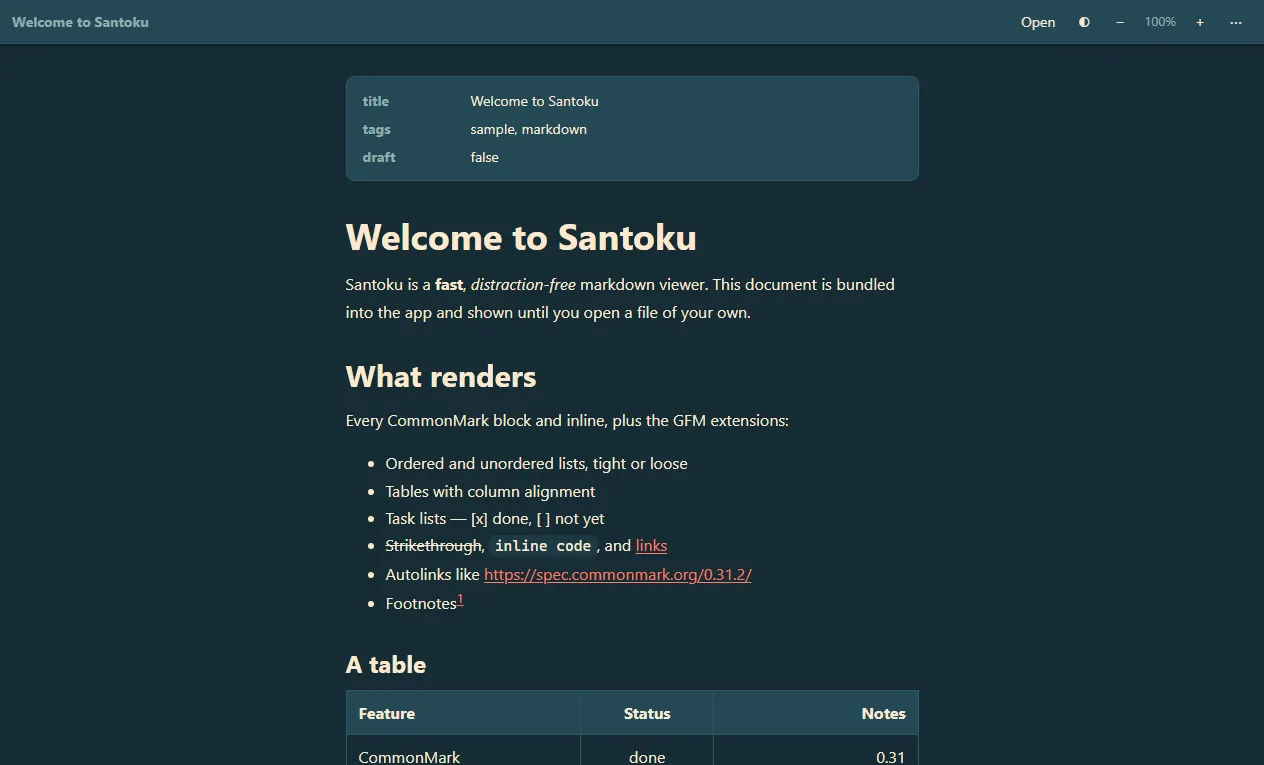 Dark theme